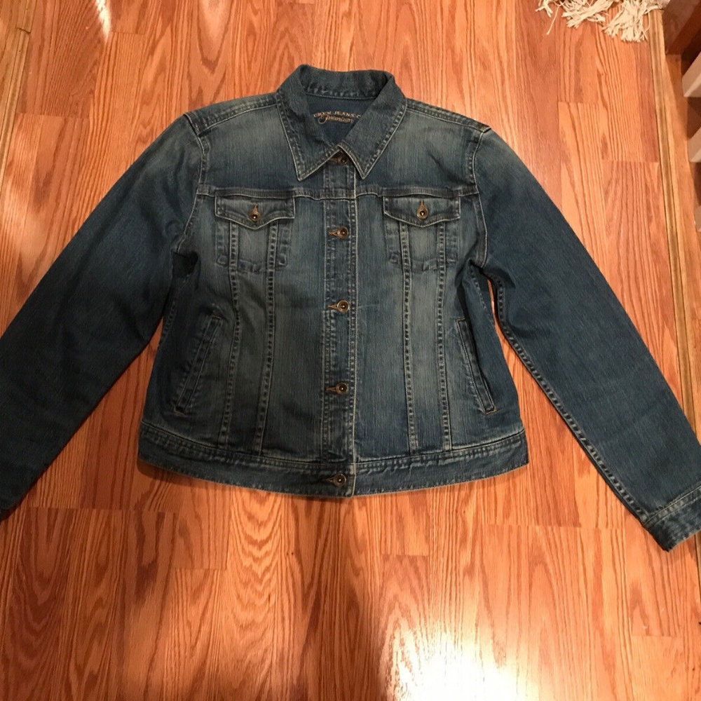 Ralph Lauren Jeans Co Women’s Denim Jean Jacket Coat Button Down Fall Size Large